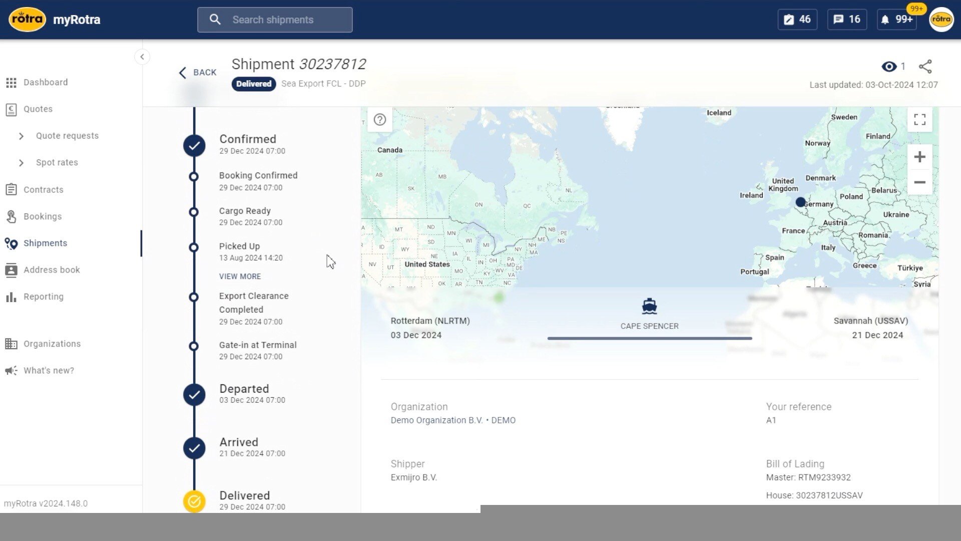 Feature carrousel - shipment overview v01